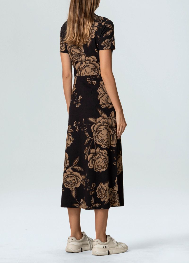 VESTIDO MIDI ROSA KHAKI