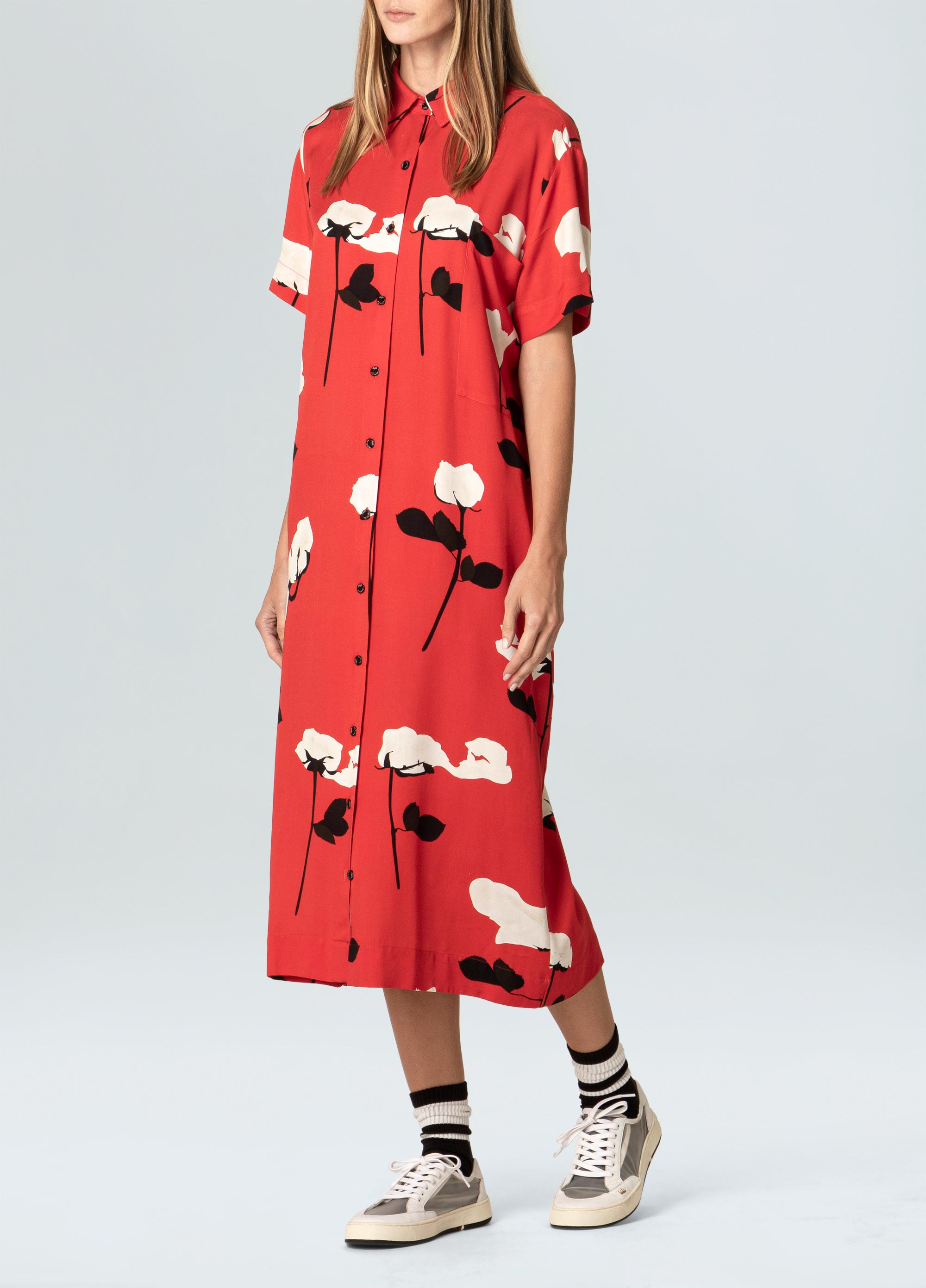 Chemise rose glitch off