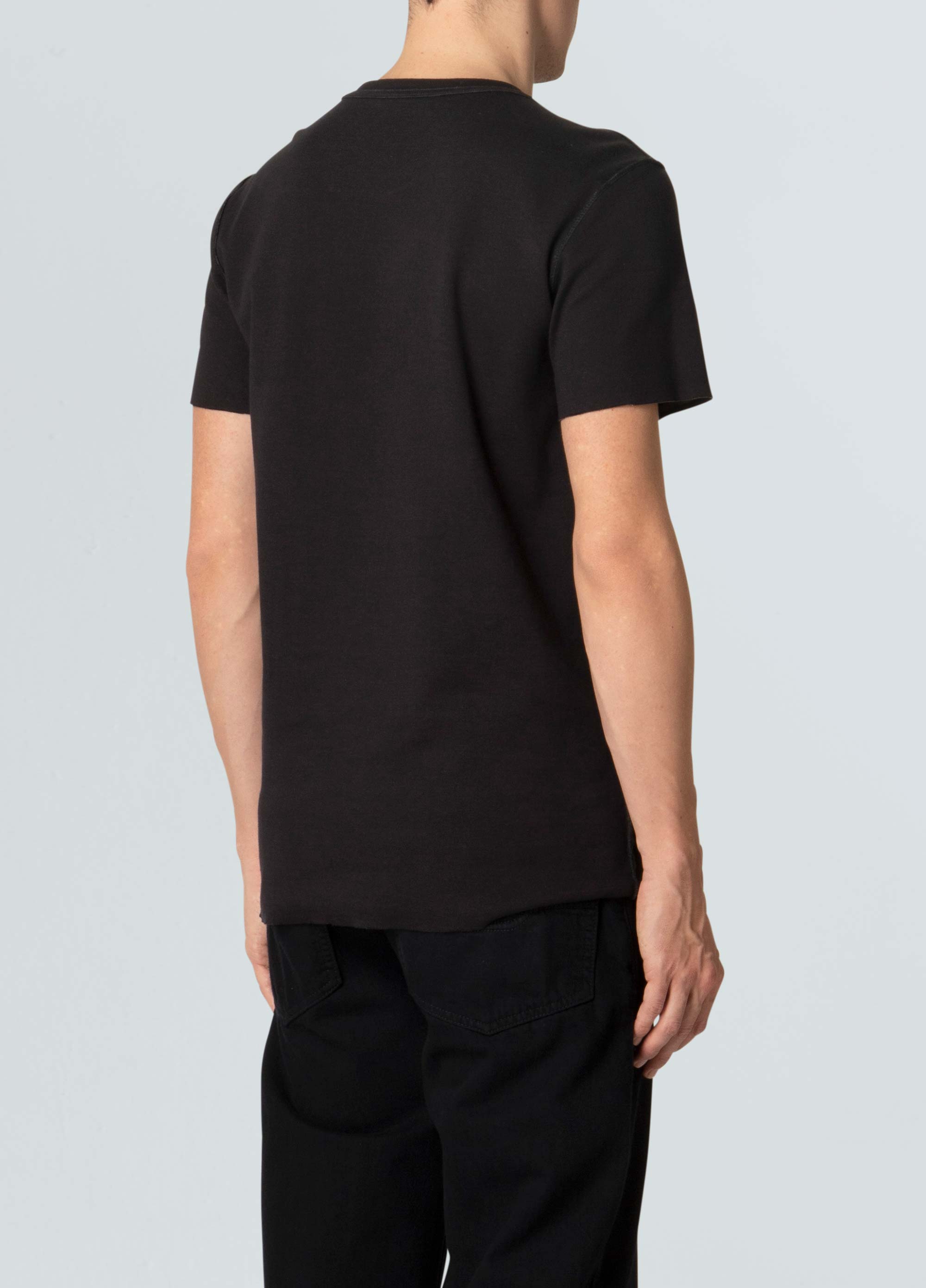 T-shirt double pocket stripes rose