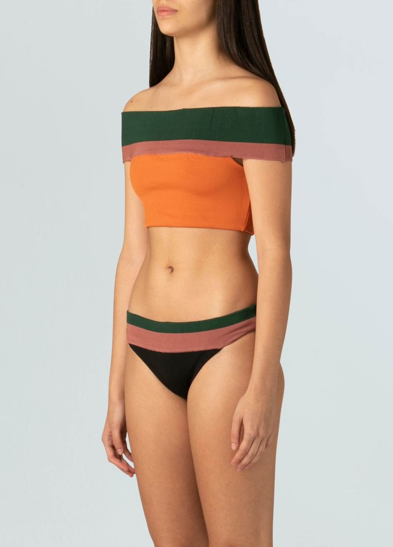 calcinha faixa tricot praia
