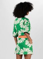 BLUSA CROPPED MACRO DAISY GREEN
