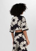 BLUSA MC MACRO DAISY BLACK