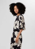 BLUSA MC MACRO DAISY BLACK
