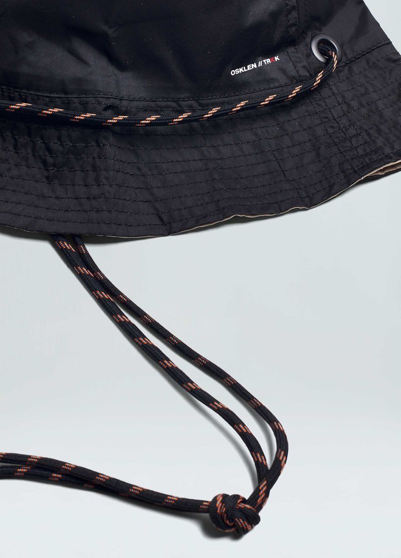 CHAPEU TREKKING DOUBLE FACE PRETO CAQUI