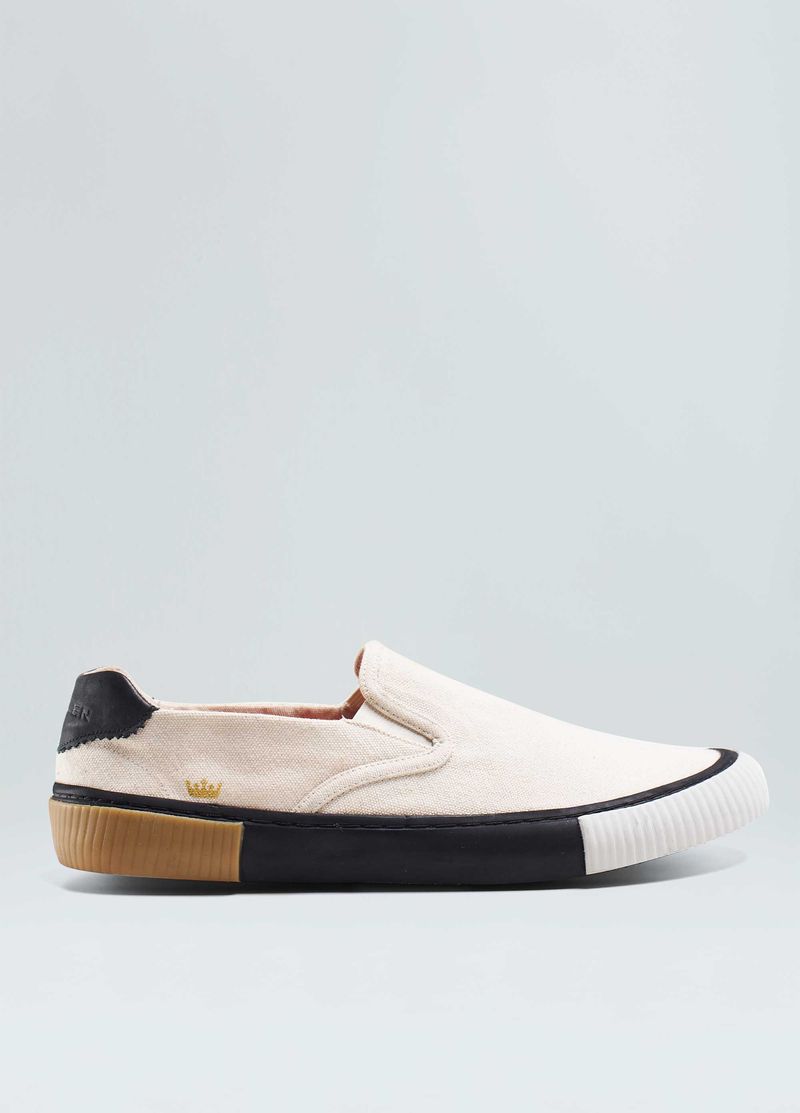 TENIS CANVAS SLIP ON TRIPLE SOLE MASC
