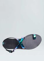 SANDALIA FLAT STRAPS HOLOGRAFICA