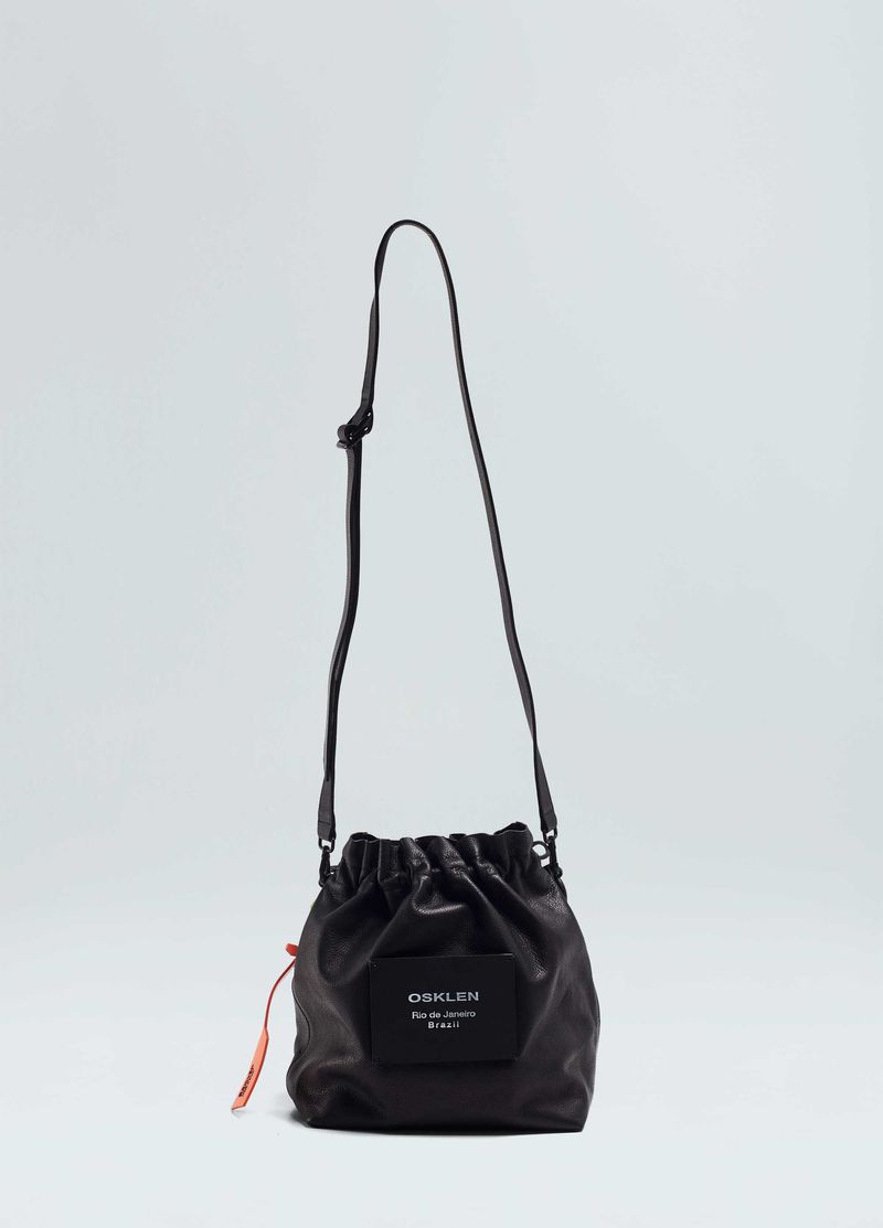 BOLSA COURO SOFT BUCKET COULISSE