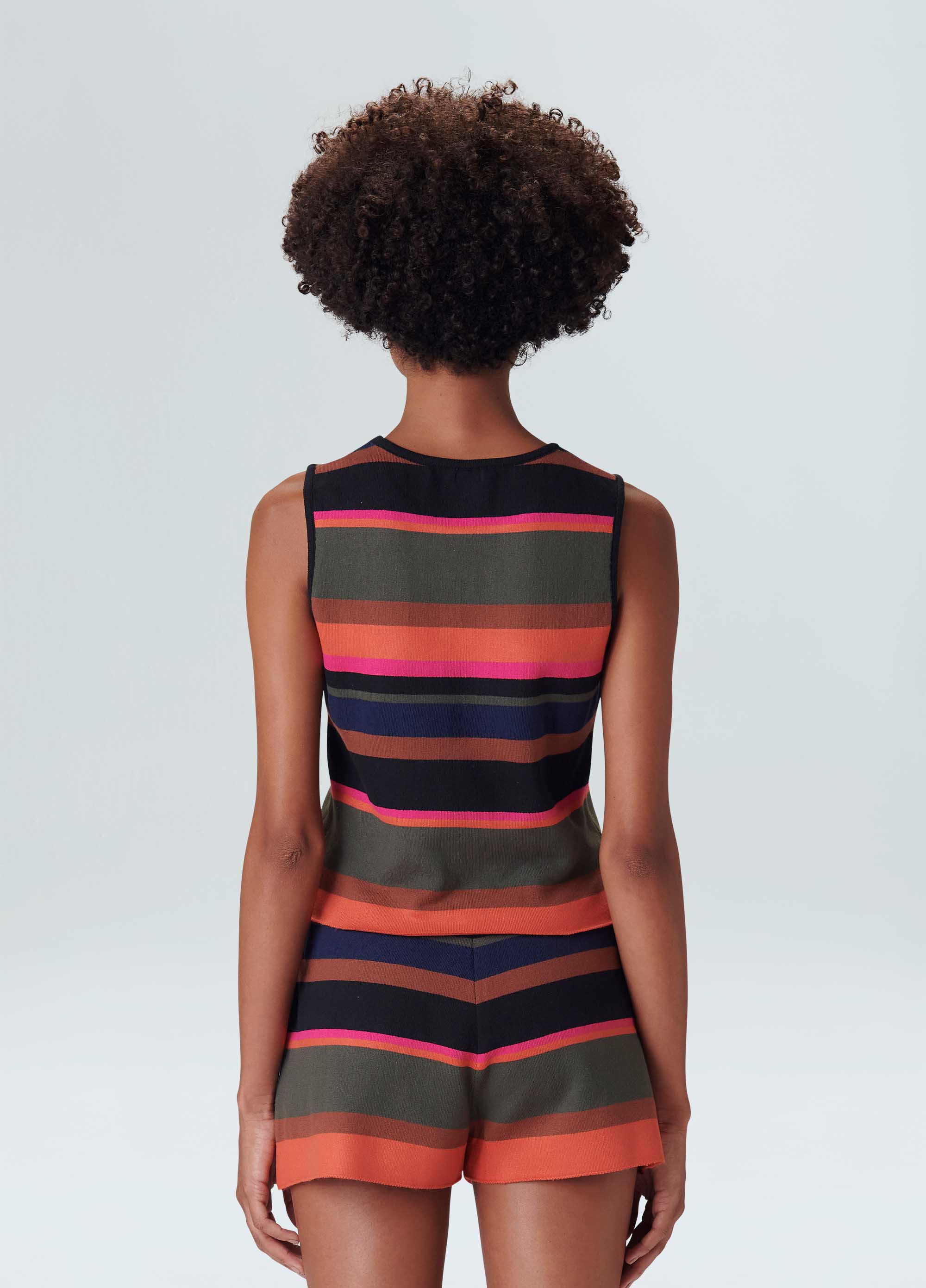 Top cropped tricot listras