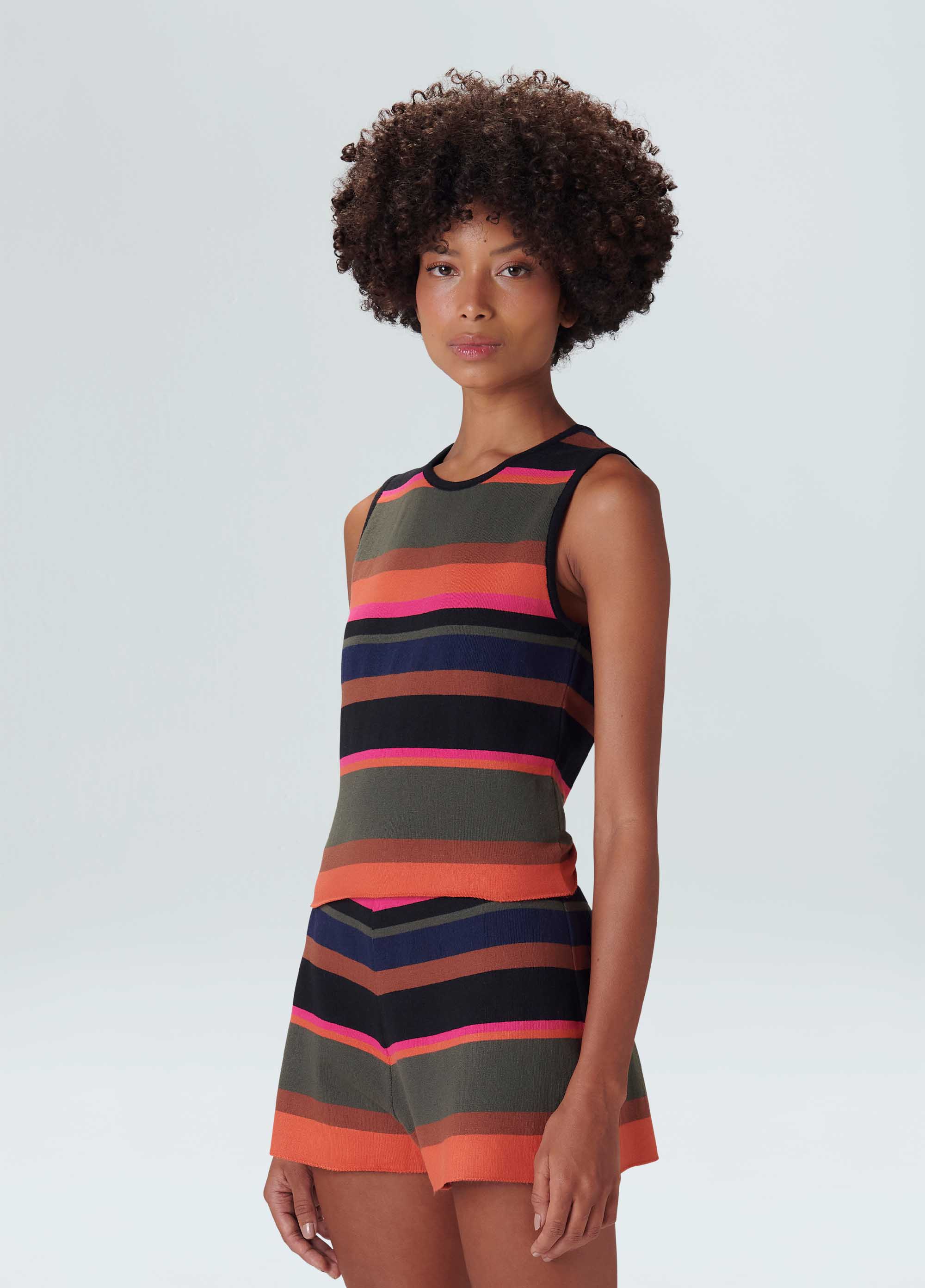 Top cropped tricot listras