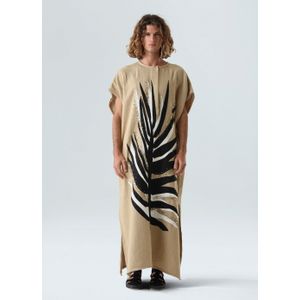 Kaftan linho bordado