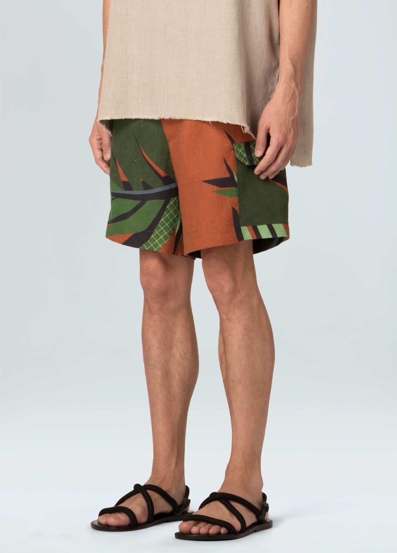 SHORT MASC LINEN CALIA TERRA