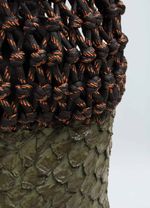 BOLSA PIRARUCU E MACRAME
