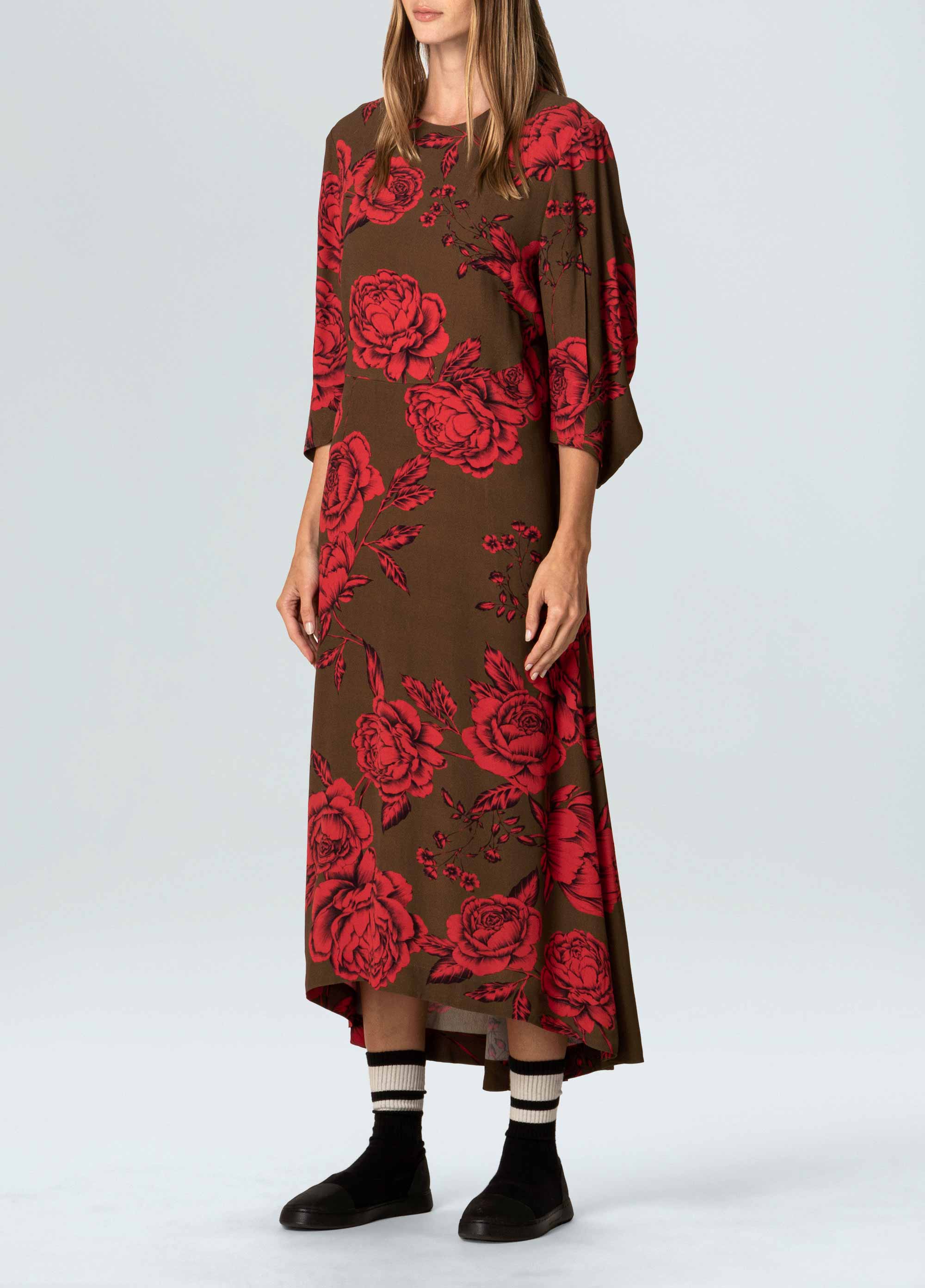 Vestido MIDI rosa red
