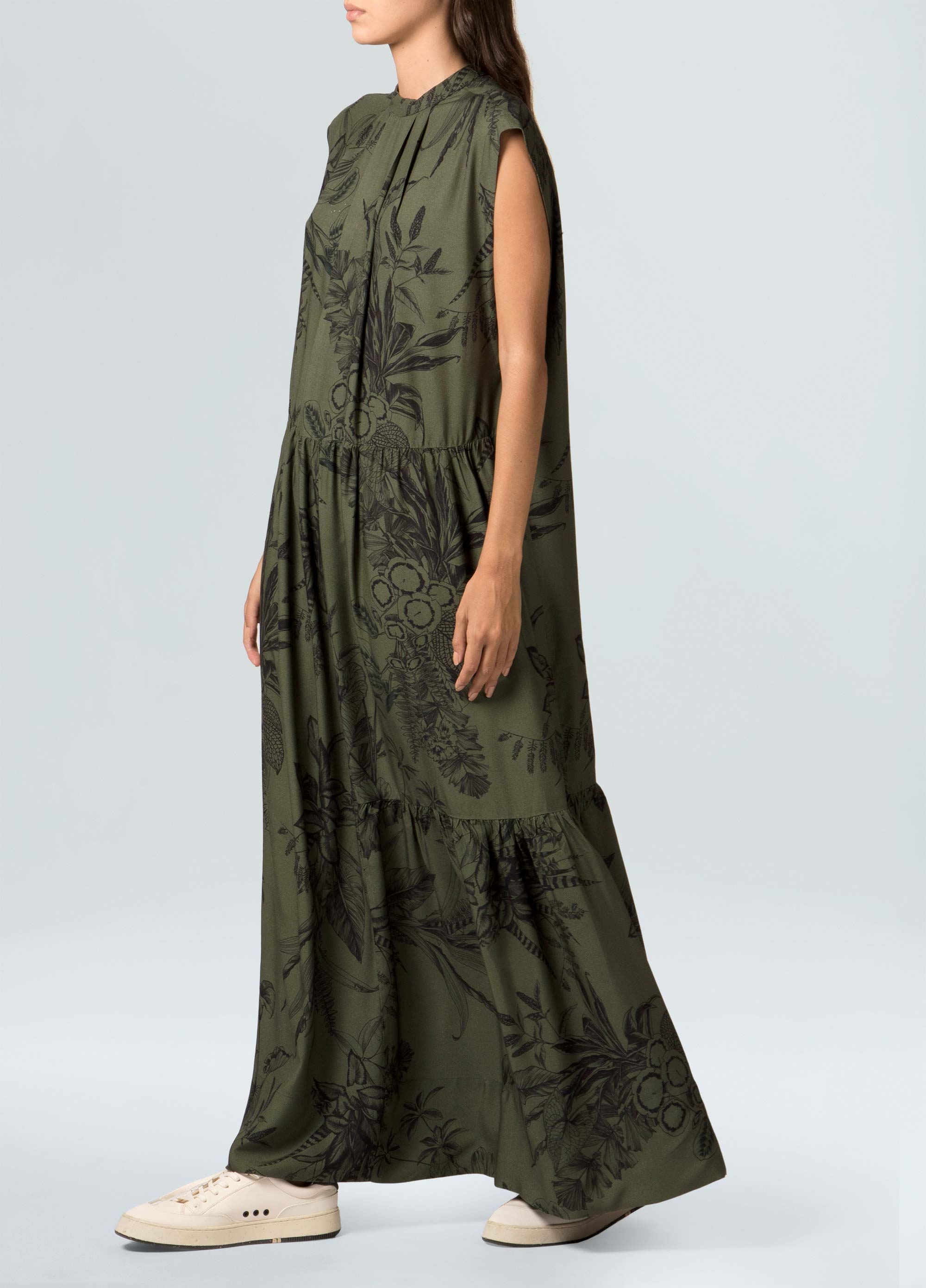 Vestido toile leaf