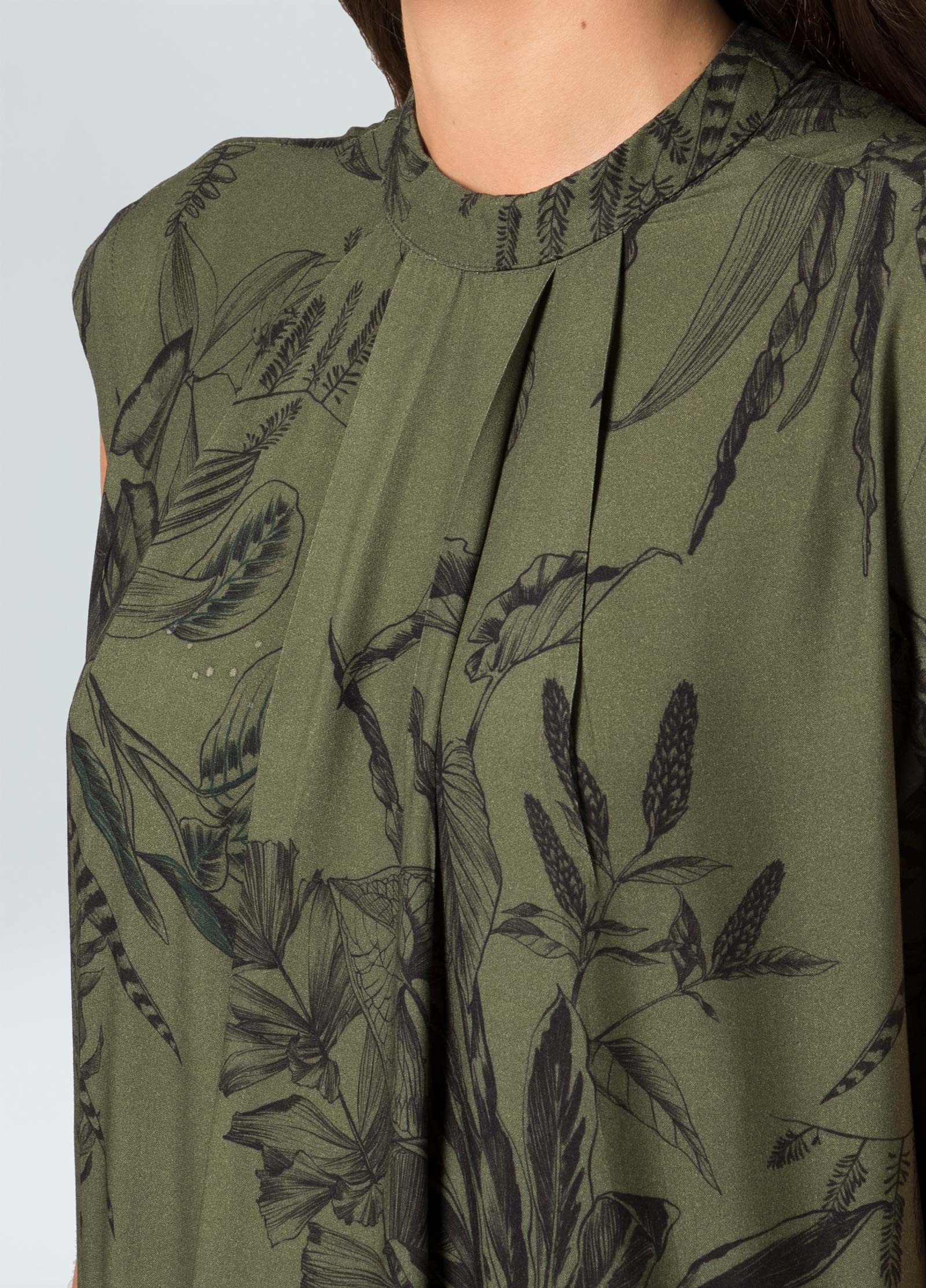Vestido toile leaf