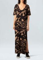 VESTIDO LONGO GRAFISMO