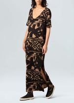 VESTIDO LONGO GRAFISMO