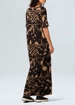 VESTIDO LONGO GRAFISMO