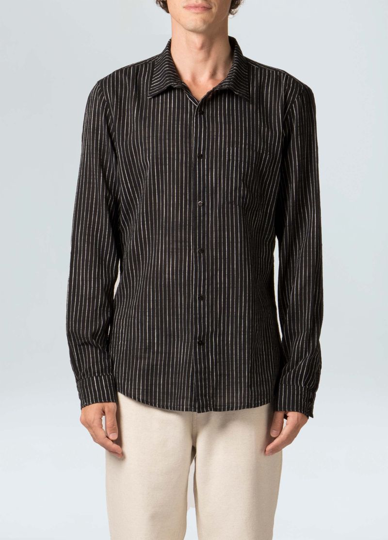 CAMISA STRIPED TOUSLE ML