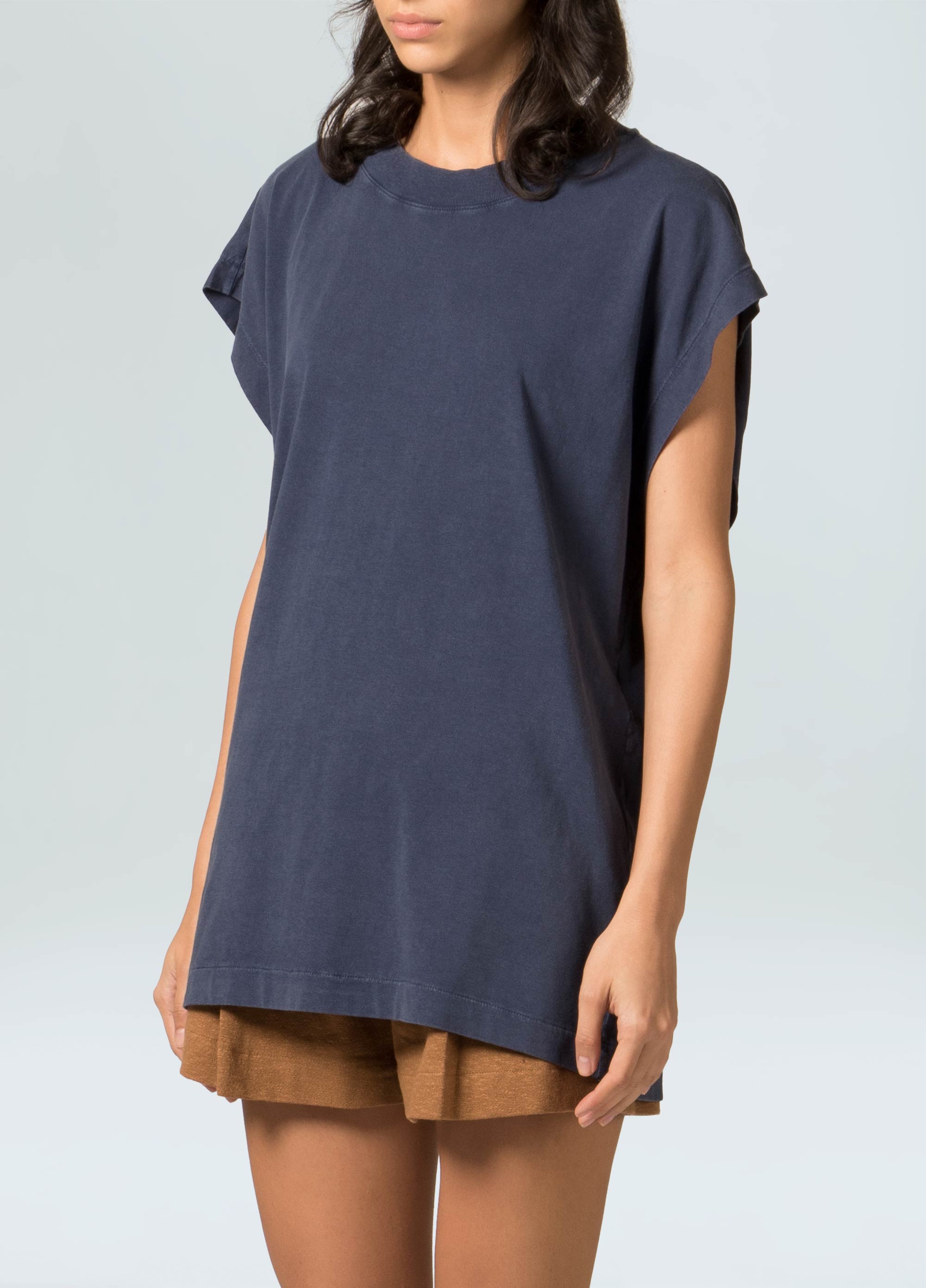 Sleeveless longa marmorizada