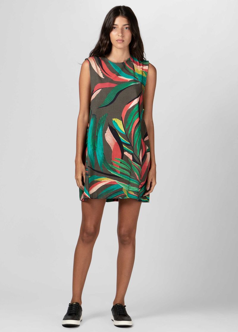 VESTIDO CURTO PALMCOR OLI