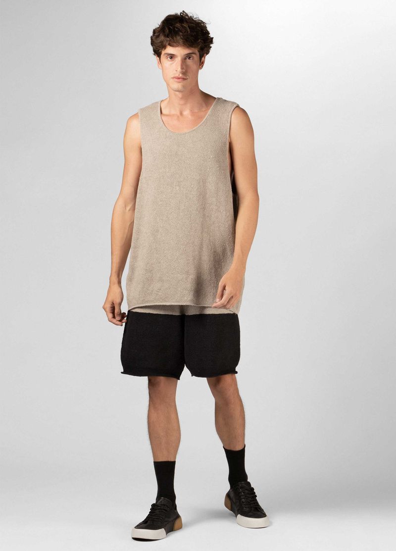 BERMUDA TRICOT ECO STRIPE