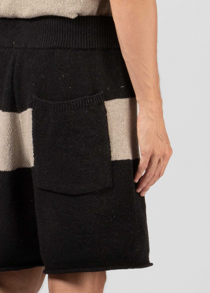 BERMUDA TRICOT ECO STRIPE