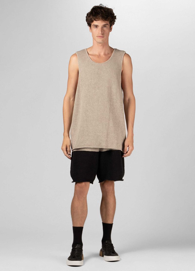 BERMUDA TRICOT ECO STRIPE