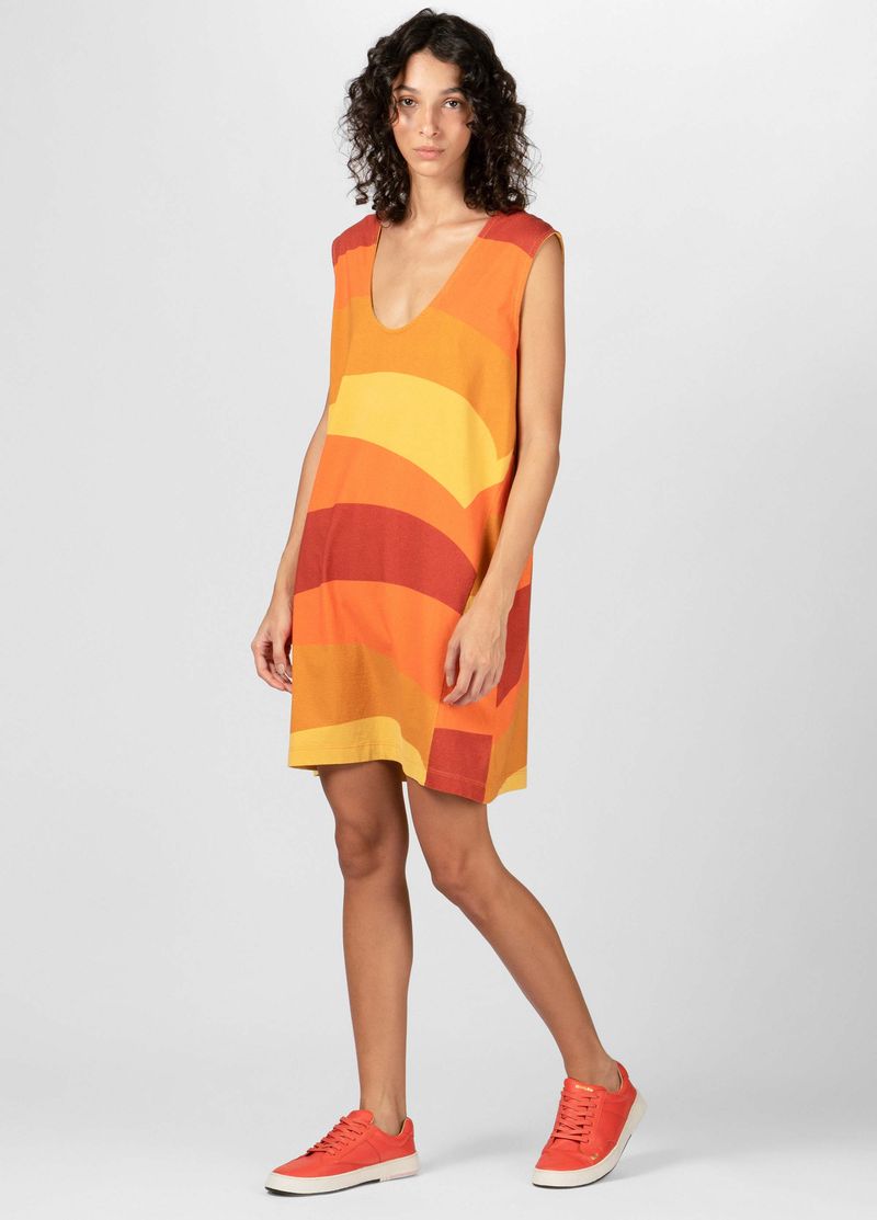VESTIDO SLEVELESS SUN STRIPES