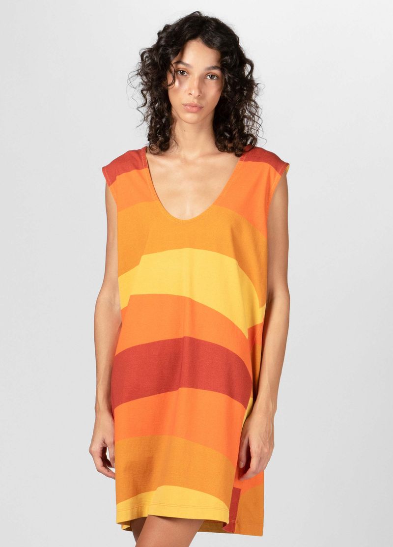 VESTIDO SLEVELESS SUN STRIPES