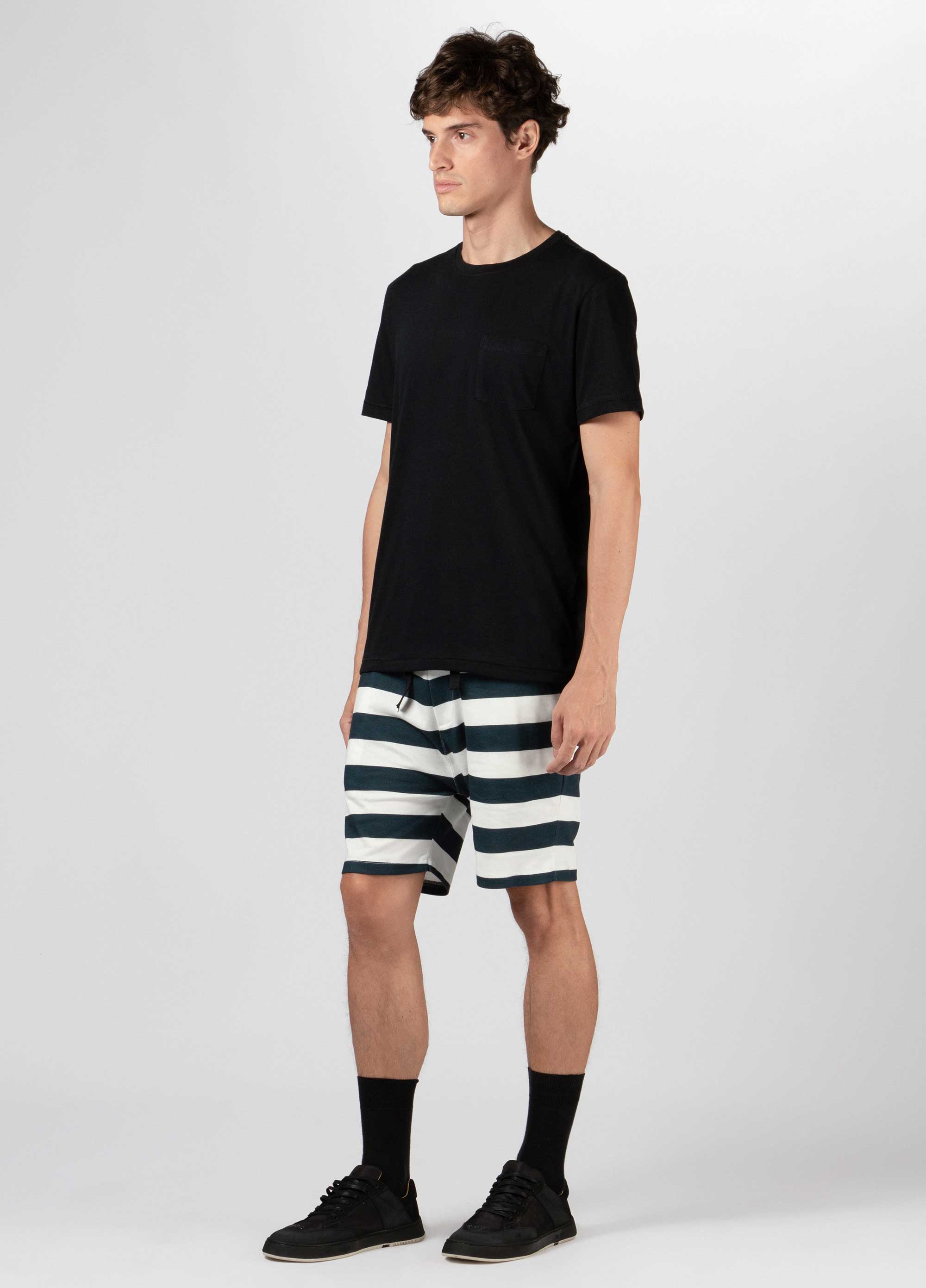 Bermuda casual striped color
