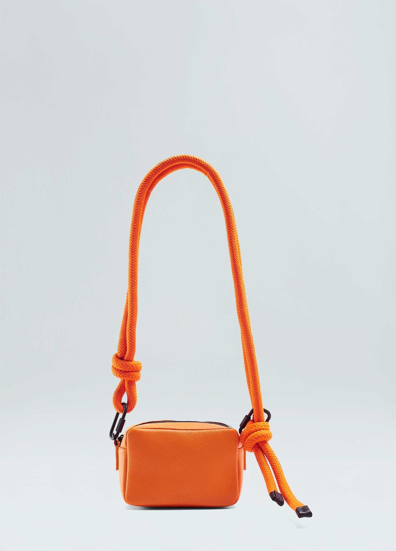 BOLSA COURO CROSSBODY TWO STRAPS