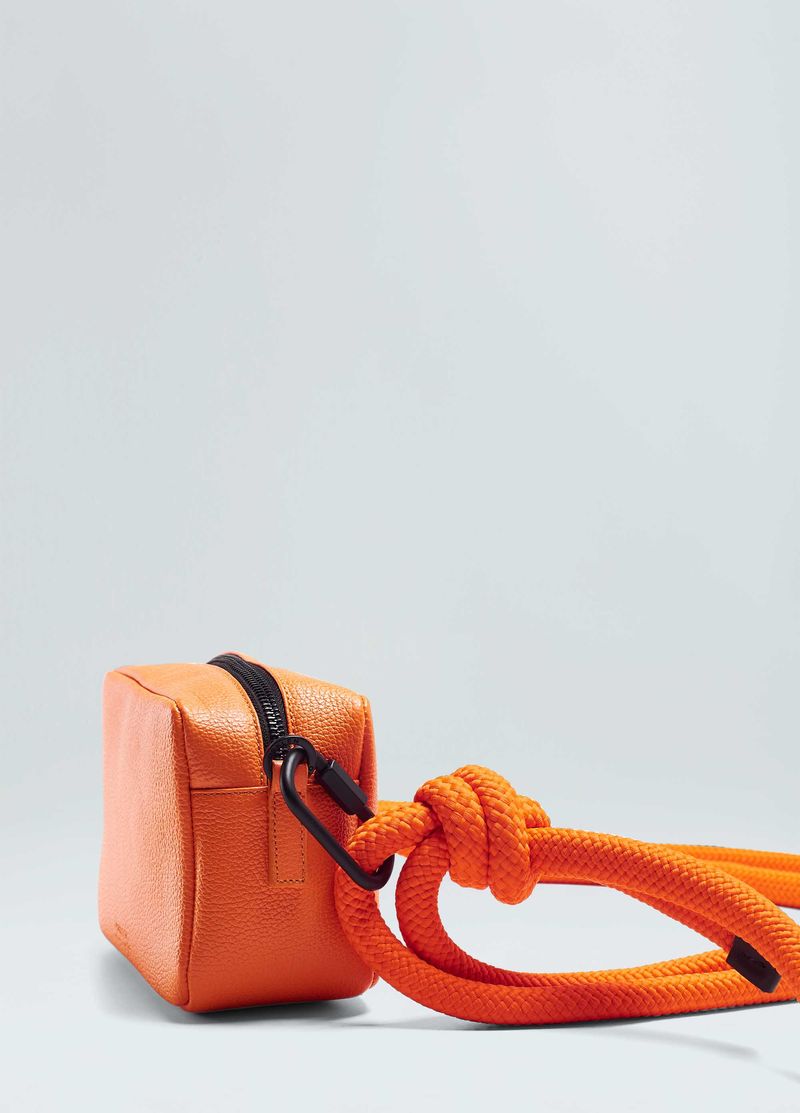 BOLSA COURO CROSSBODY TWO STRAPS