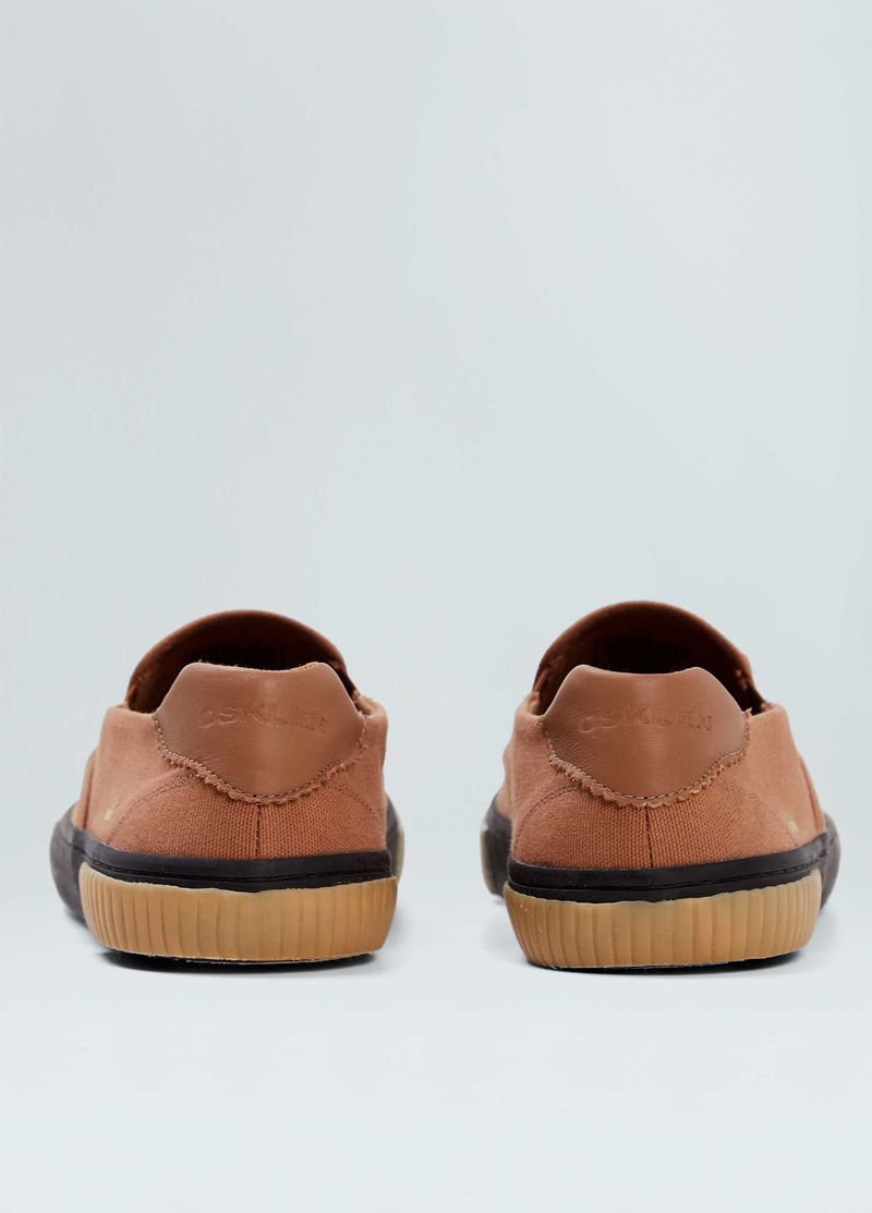 TENIS CANVAS SLIP ON TRIPLE BLACK SOLE