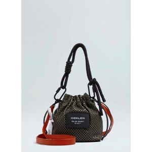 Bolsa small crossbody couro microfuros osklen feminino