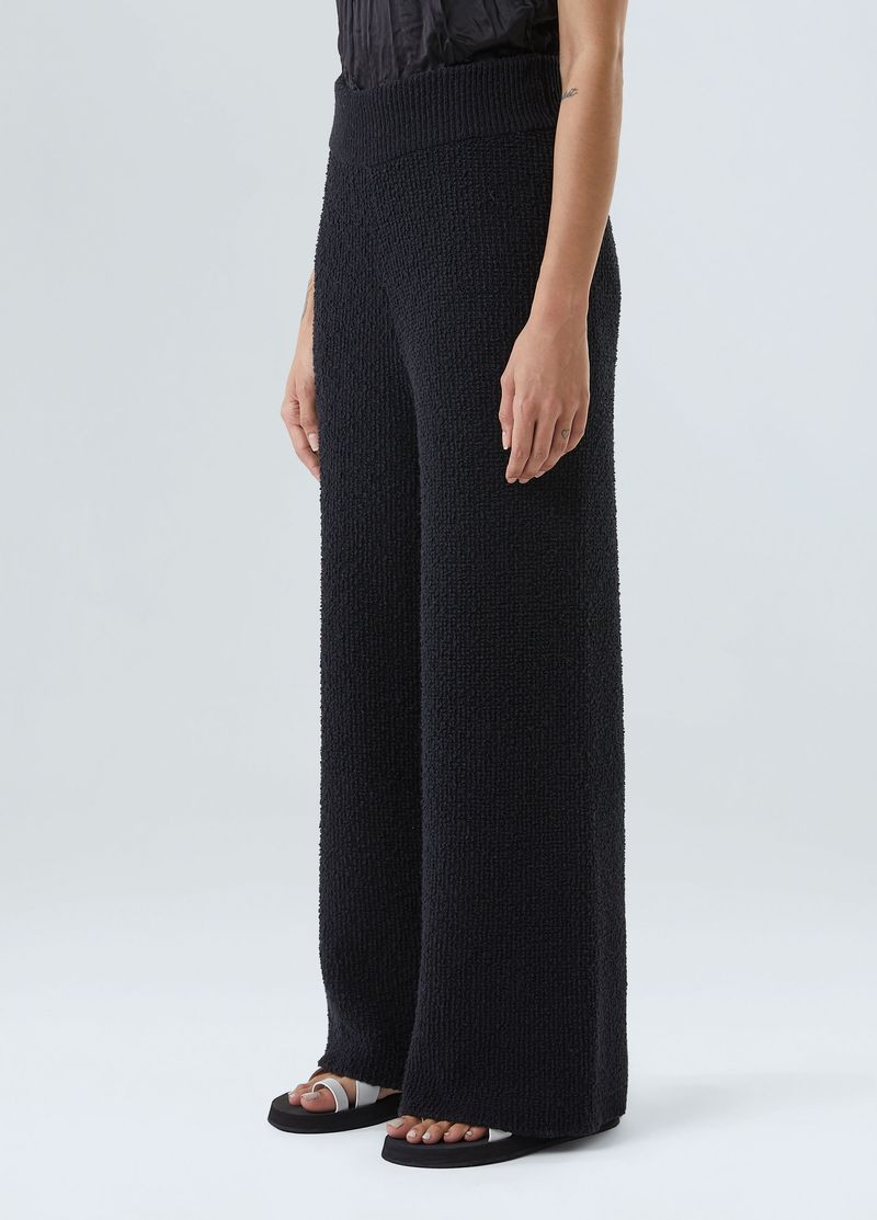 calca tricot bouclet