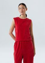 sleeveless plush gola