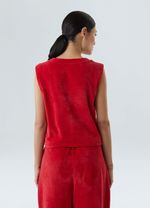 sleeveless plush gola