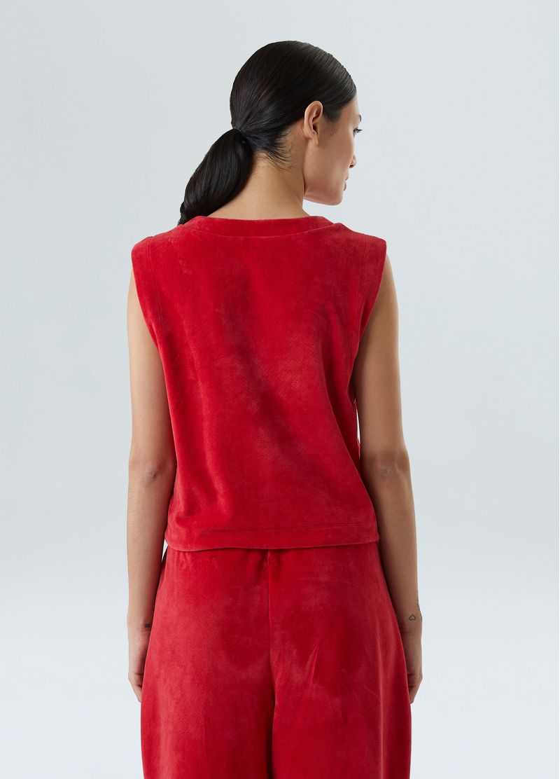 sleeveless plush gola