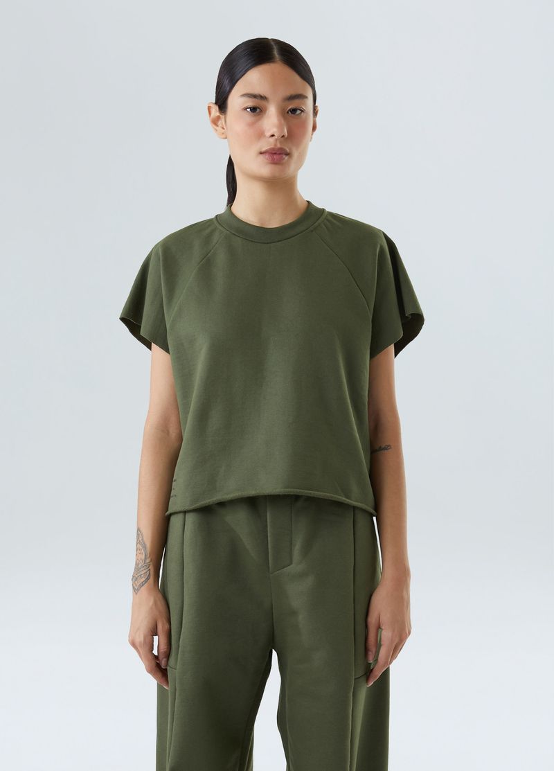 sleeveless fem moletom forest