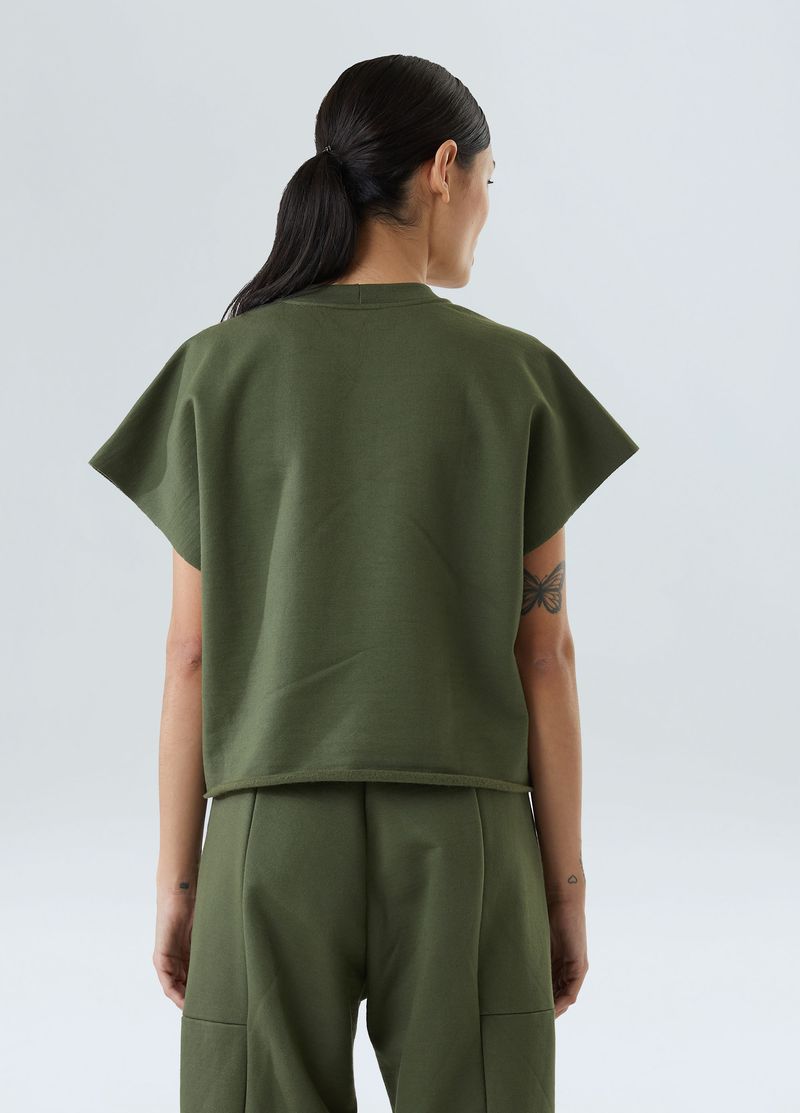 sleeveless fem moletom forest