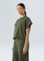 sleeveless fem moletom forest