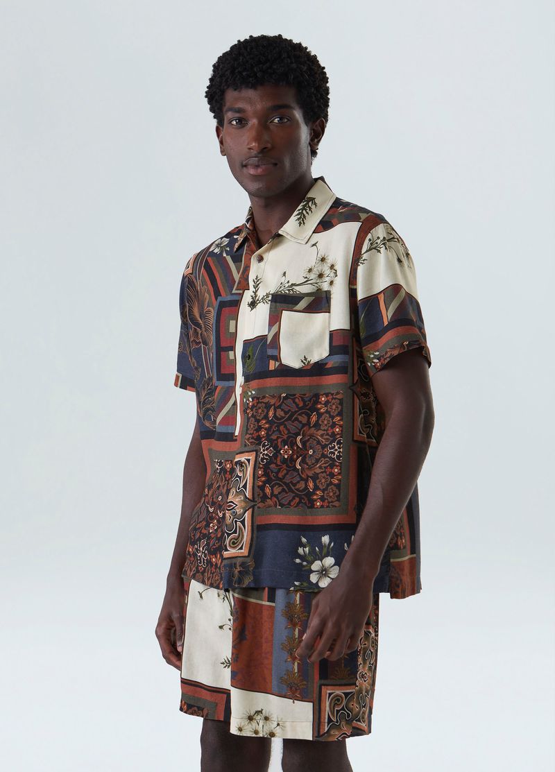 CAMISA PATCHWORK MC