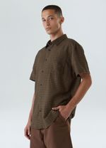 CAMISA MC LINEN PLAID
