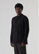 camisa ml colarless bordado