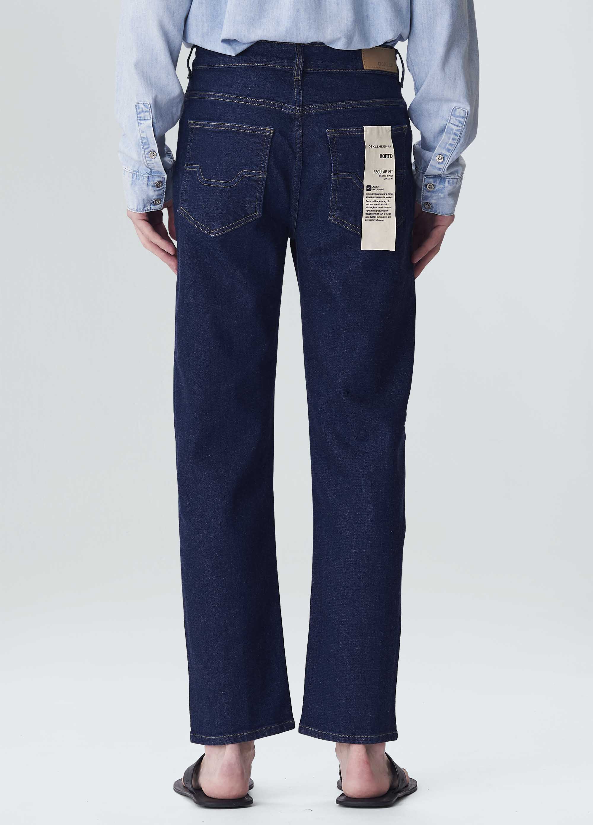 Calça jeans horto blue basic