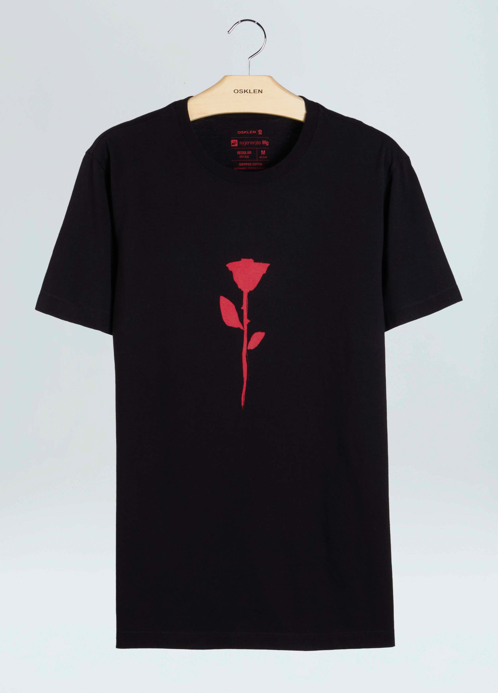 TSHIRT VINTAGE ROSE INK