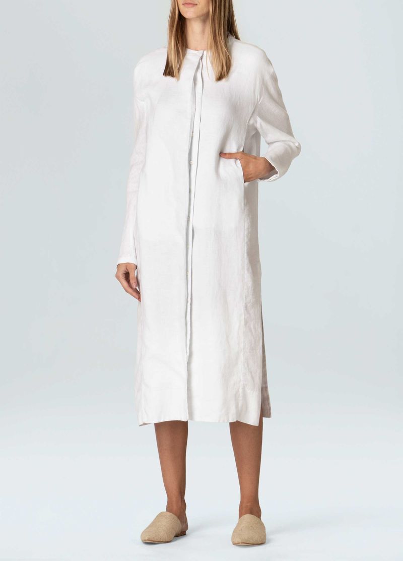 vestido chemise fendas
