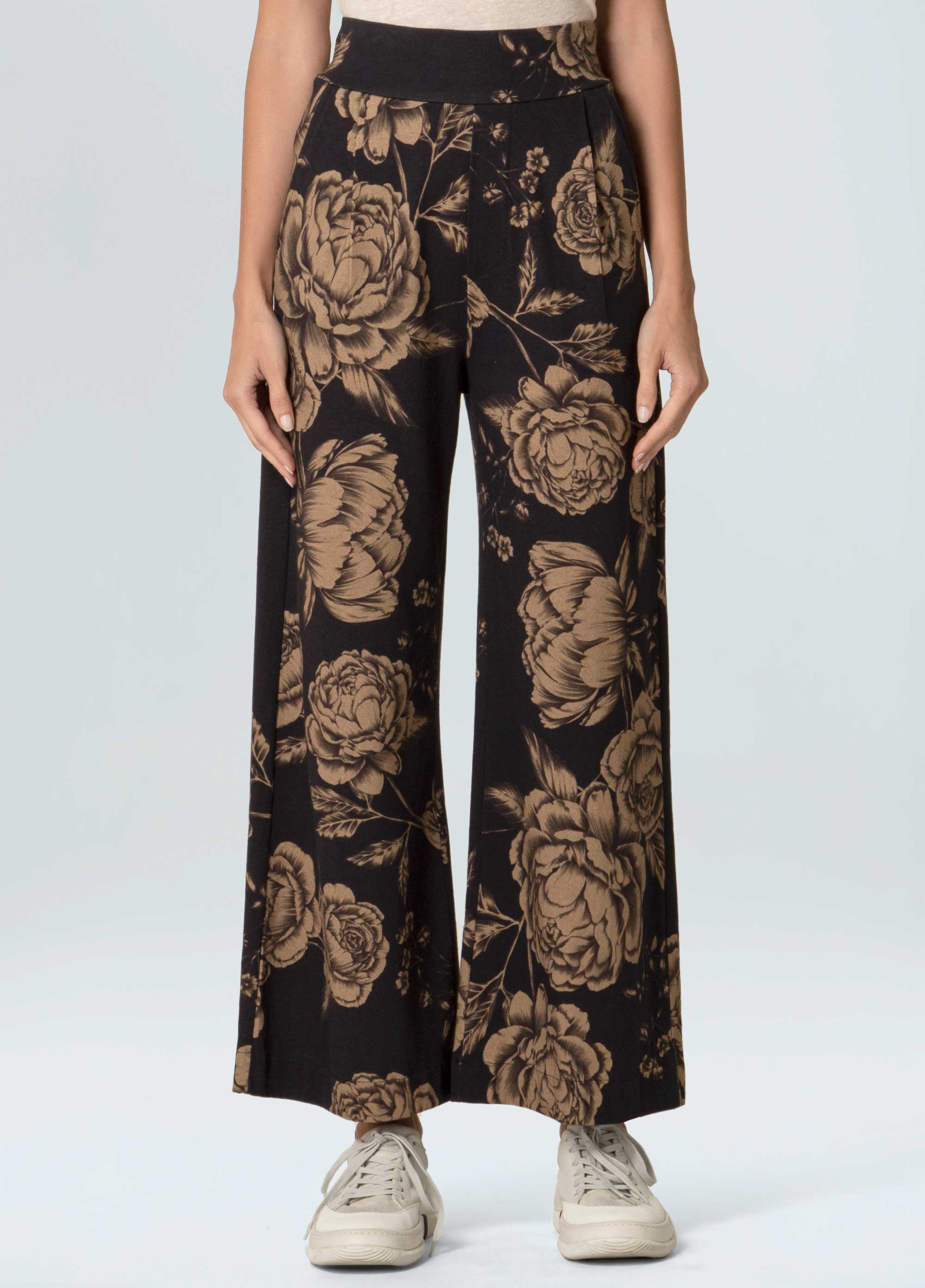 Calça pantacourt rosa khaki