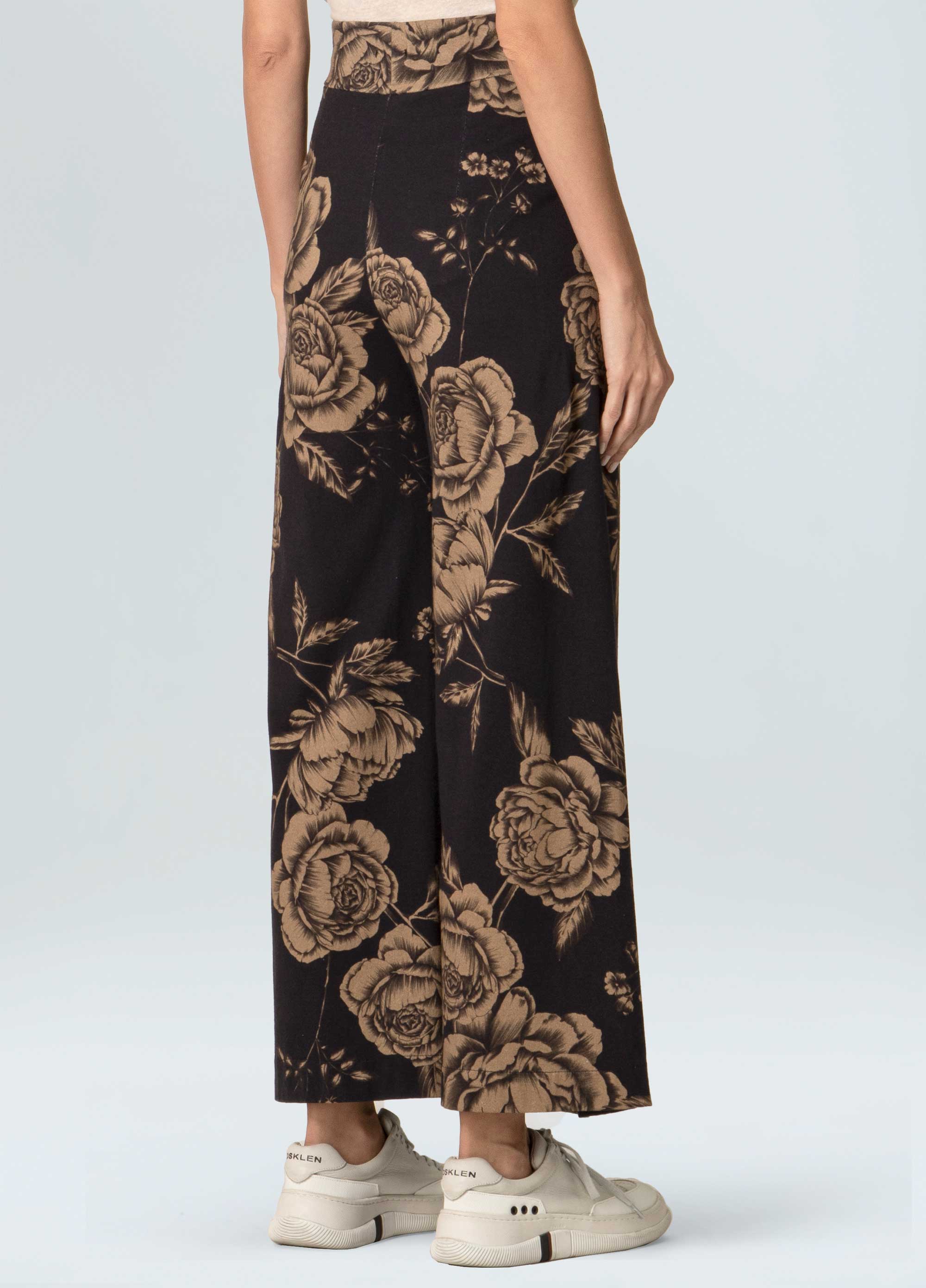 Calça pantacourt rosa khaki